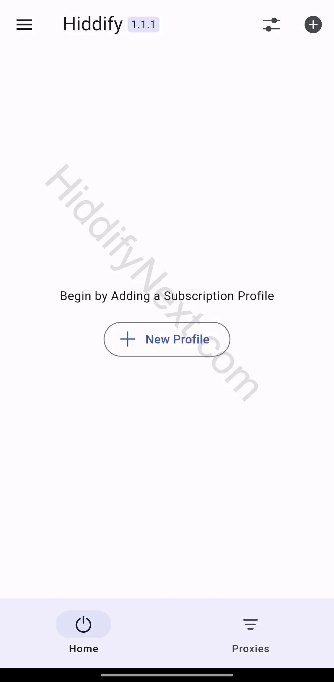 Hiddify Next APP Import subscription